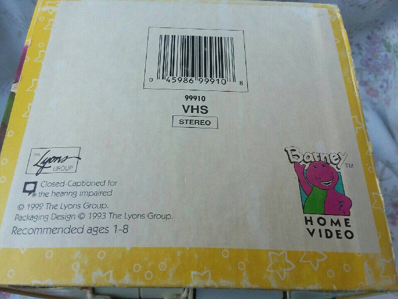 Vintage Barney Pbs Vhs Set Rare Barney Vhs Barneys Etsy