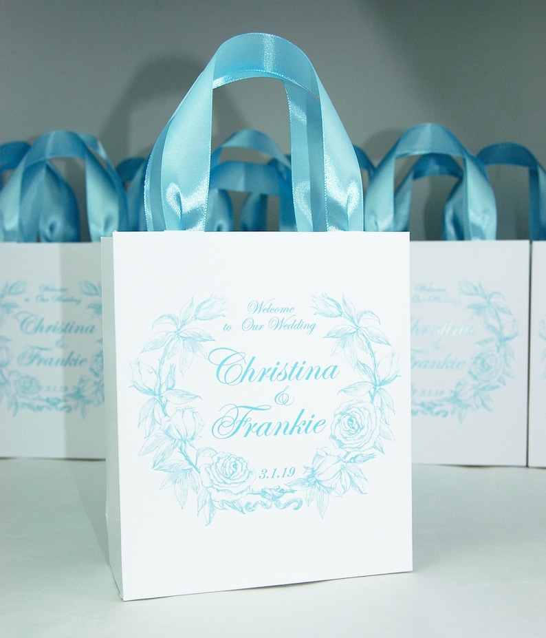 30 Wedding favor gift bags for hotel guests Elegant Light Etsy