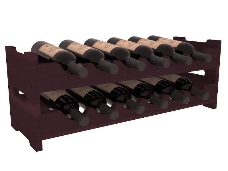 Homemade 12 Bottle Wooden Mini Scalloped Wine Rack Kit in Etsy