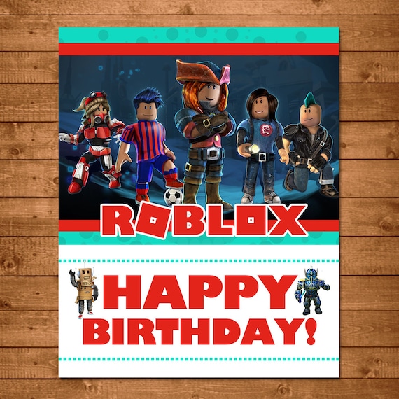 Roblox Happy Birthday Sign Roblox Birthday Banner Roblox Etsy - happy birthday demember 28th banner roblox