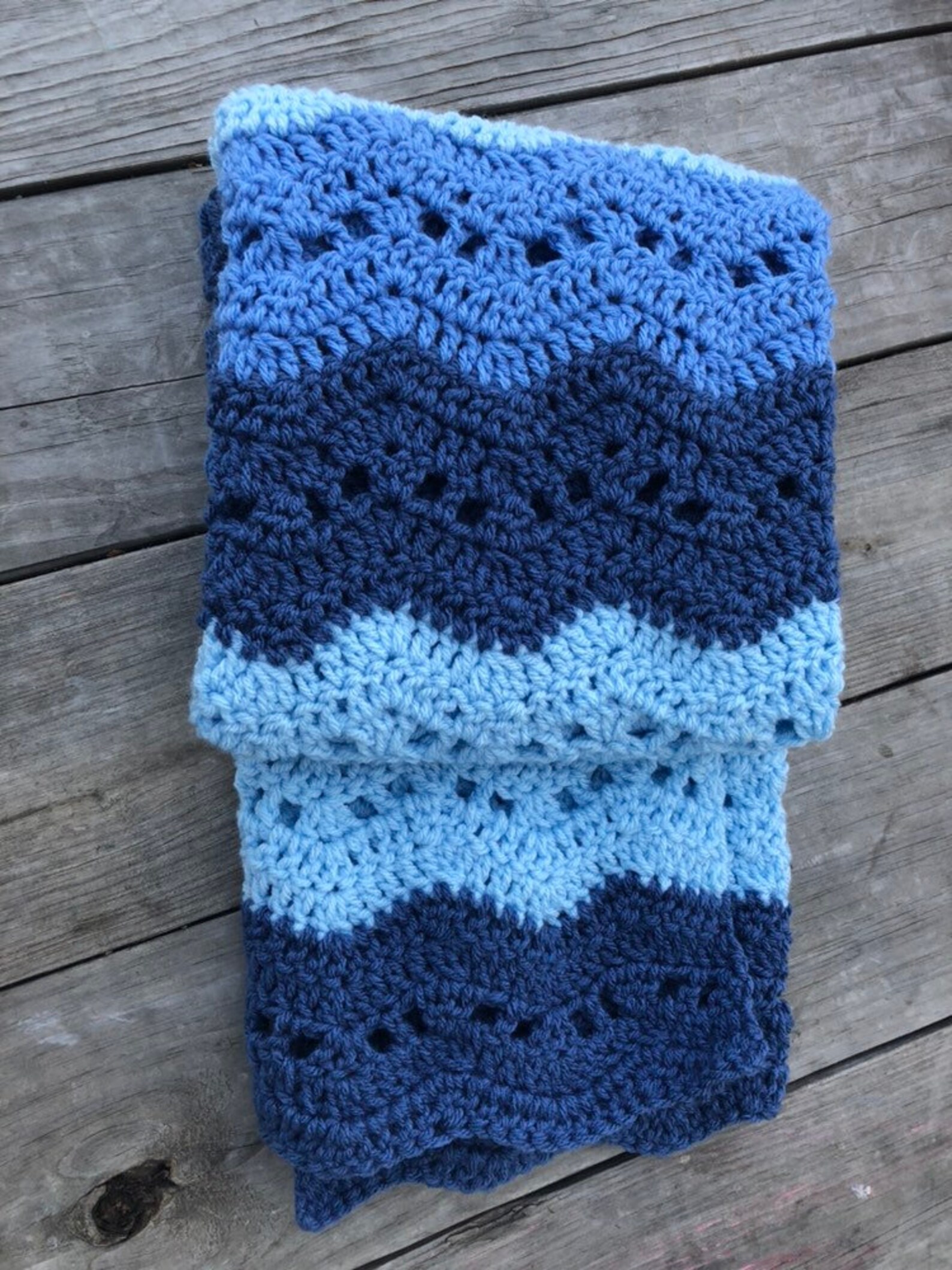 Crochet Baby Blanket Baby Blanket Crochet Blue Baby 