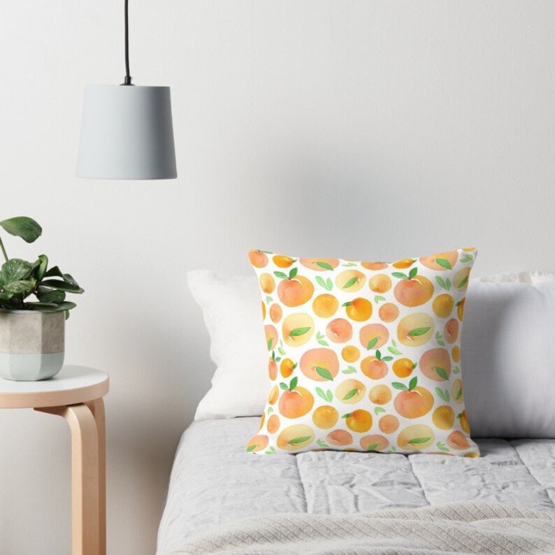 Peach throw pillow throw pillow decorative pillow peach Etsy