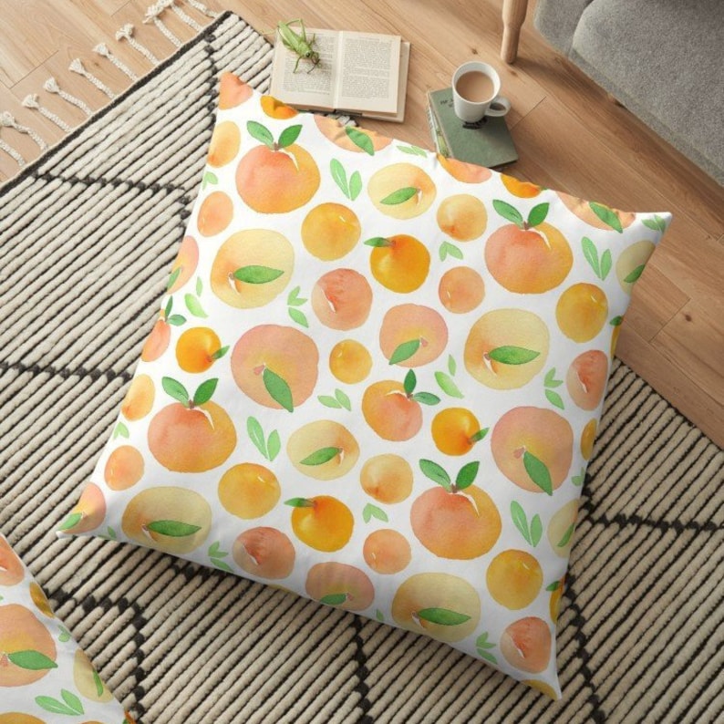 Peach throw pillow throw pillow decorative pillow peach Etsy