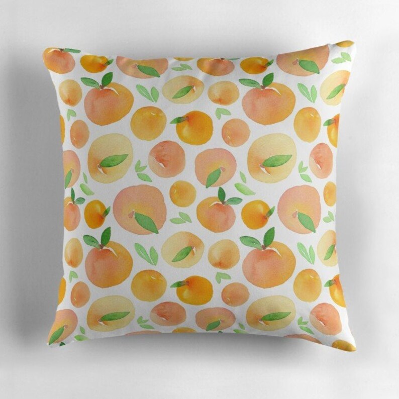 Peach throw pillow throw pillow decorative pillow peach Etsy