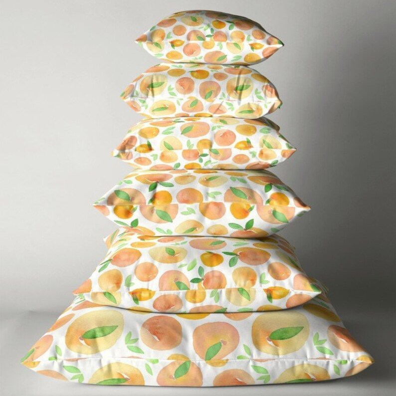 Peach throw pillow throw pillow decorative pillow peach Etsy