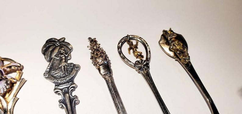 Hawaii Souvenir Spoons Lot of 5 Silverplated and Stainless Steel