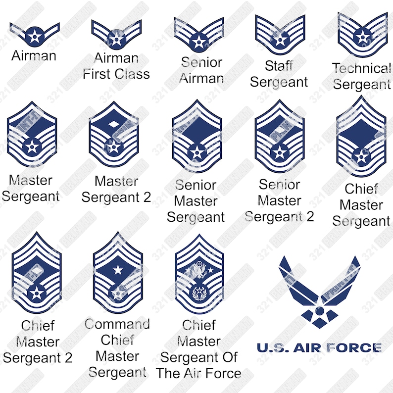 Us Air Force Rank Insignia Identification Gallery | Images and Photos ...