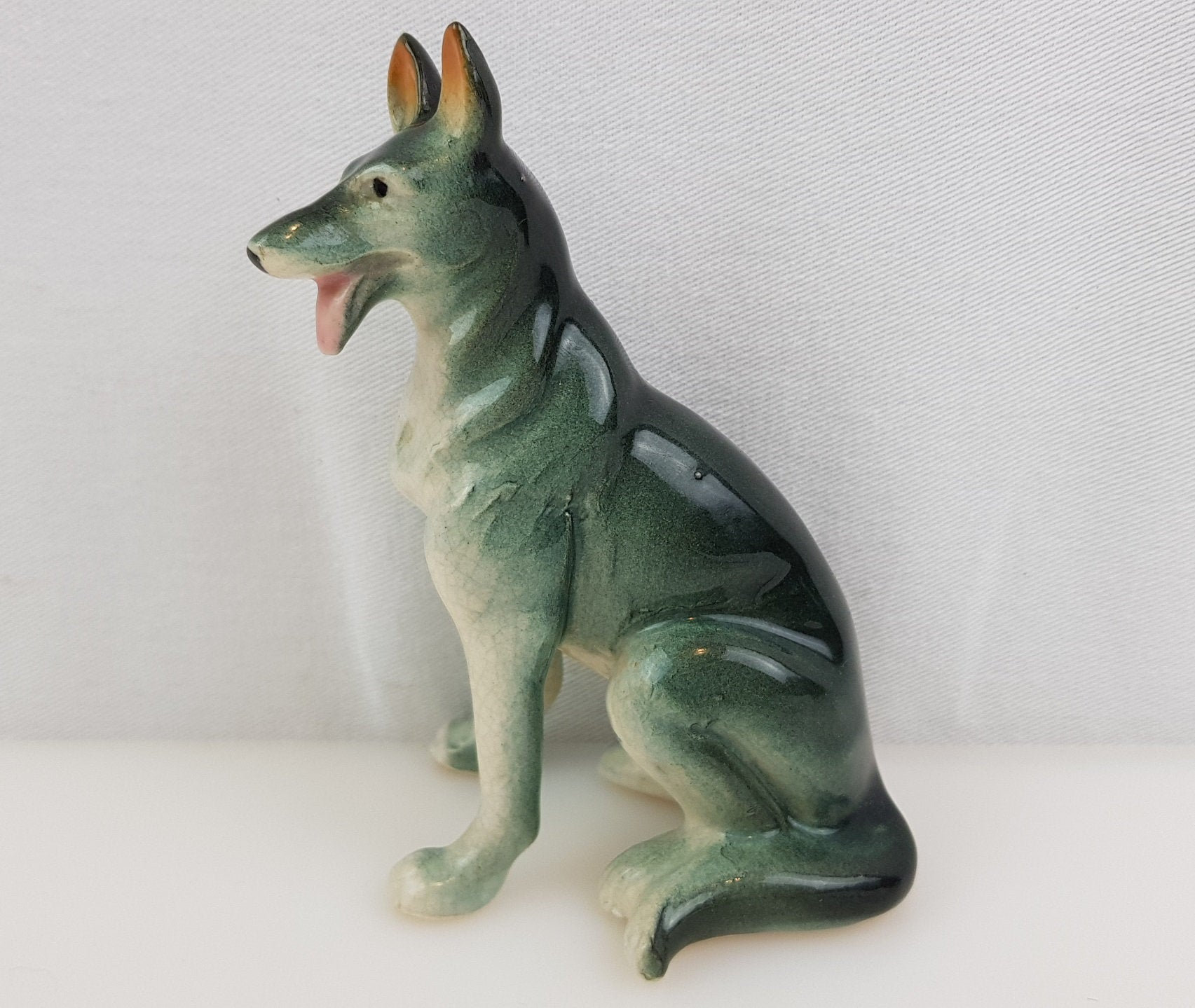 vintage german shepherd figurine