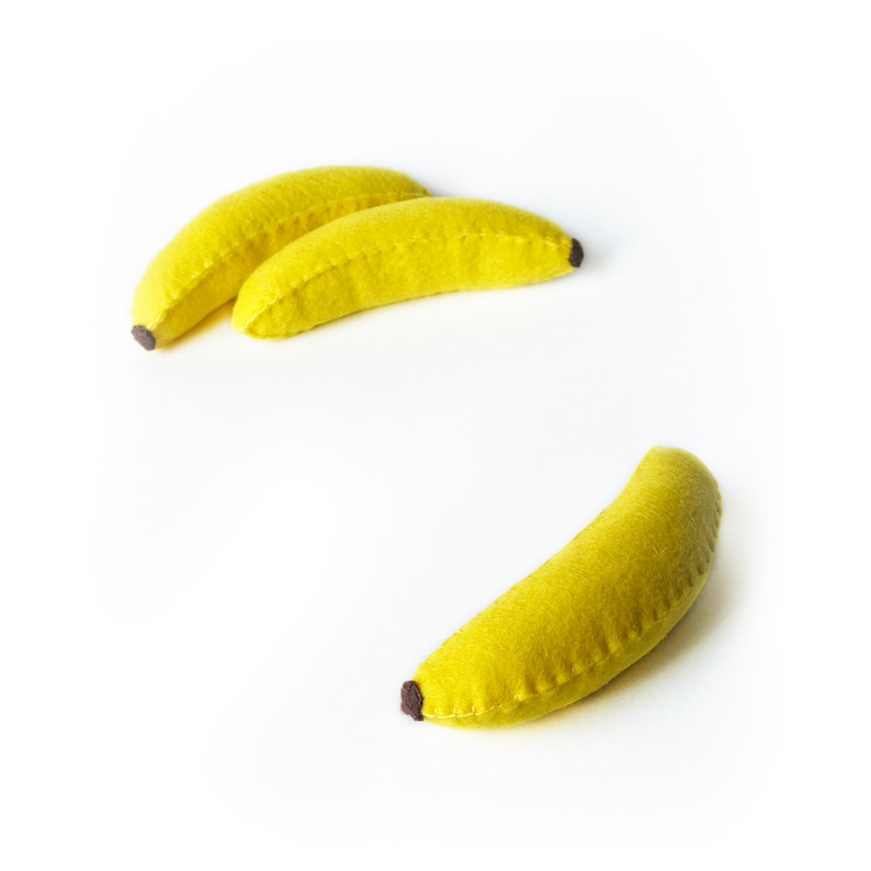 Banana Pdf Felt Pattern Easy Play Food Diy Template & 