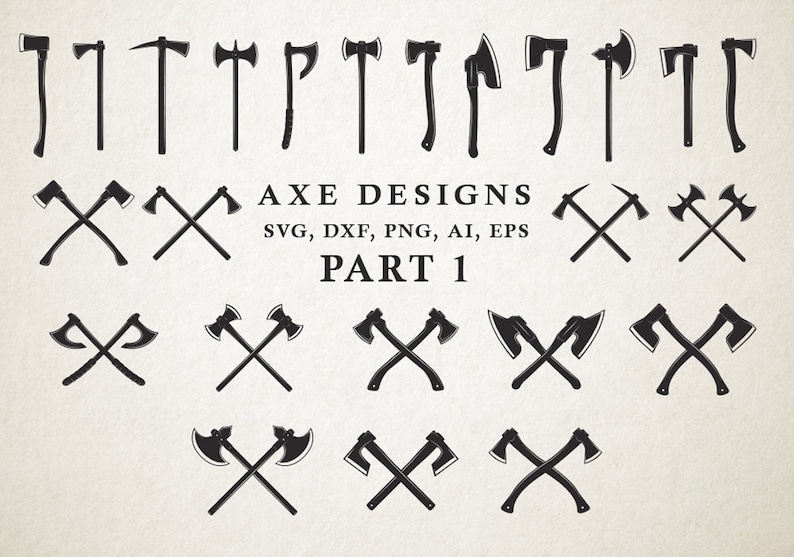 Download Axe SVG Cut Files Axe Cut Files Crossed Axes SVG ...