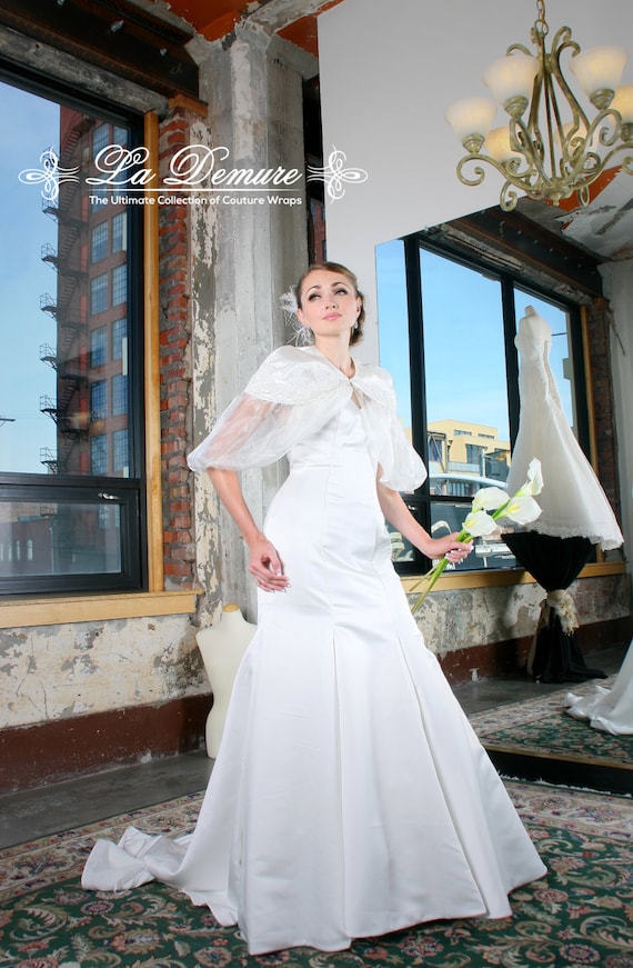 white bolero jacket for wedding dress