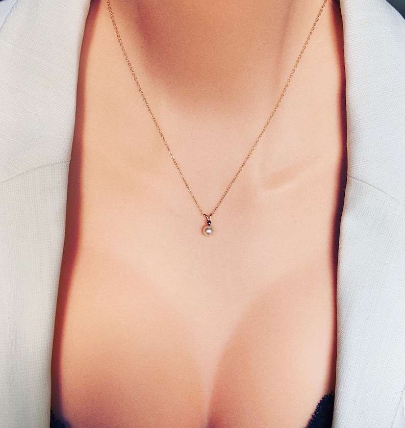 9K Solid Yellow Gold British Vintage Solid Pearl /& Ruby Necklace