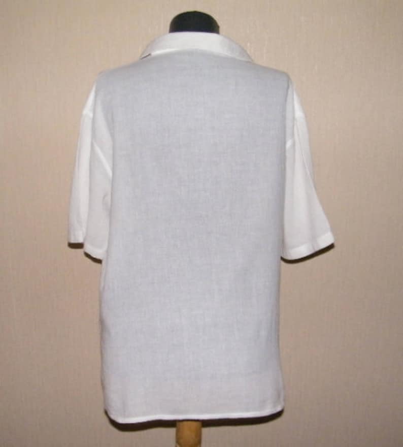 Vintage white men's polo shirt Thin summer shirt Light | Etsy