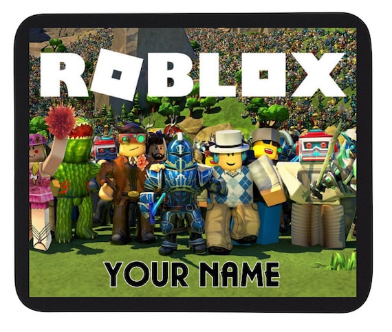 Personalised Custom Name Roblox Gaming Mouse Mat Pad Etsy - roblox nintendo switch italiano