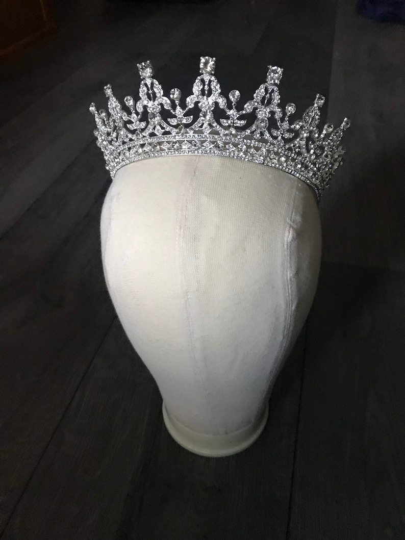 Queen Mary Tiara Royal Elizabeth Bridal Crown Wedding Pageant image 0