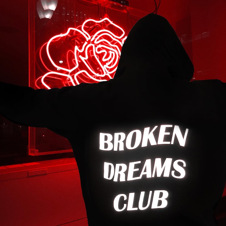 Broken Dreams Club Hoodie Aesthetic Clothing Aesthetic Etsy