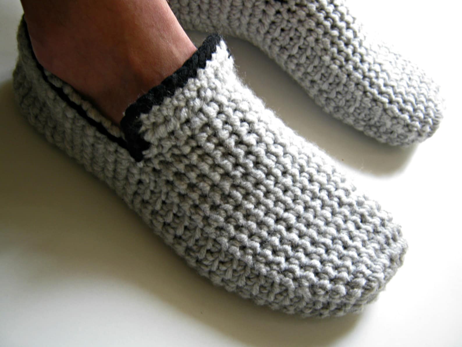 Gift for Men Crochet Slippers Mens Slippers House Shoes Etsy
