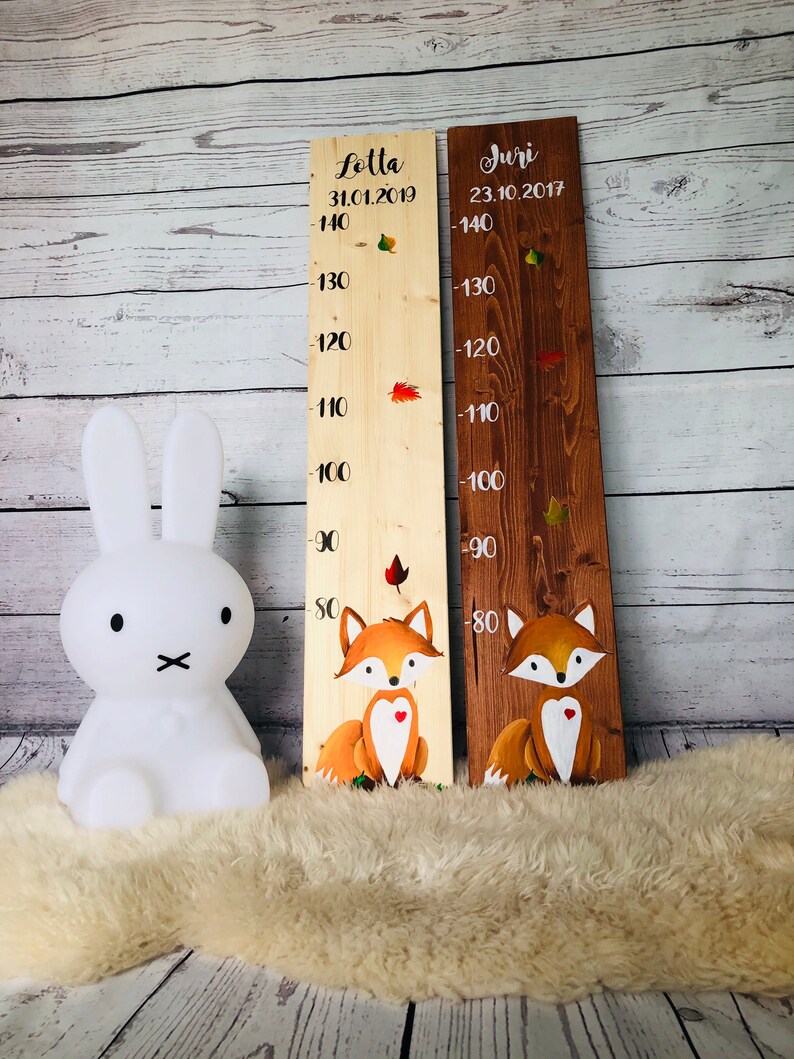 Ehrfürchtig Messlatte Kinder Personalisiert Messlatte Messleiste für Kinder aus Holz personalisiert