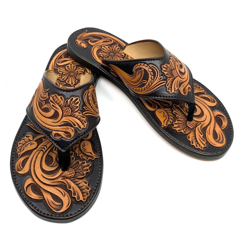leather flipflop