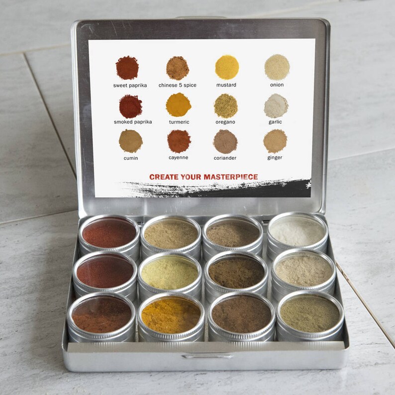 Make Your Own Barbecue Rub Kit Gift For Him Spice Rack Etsy