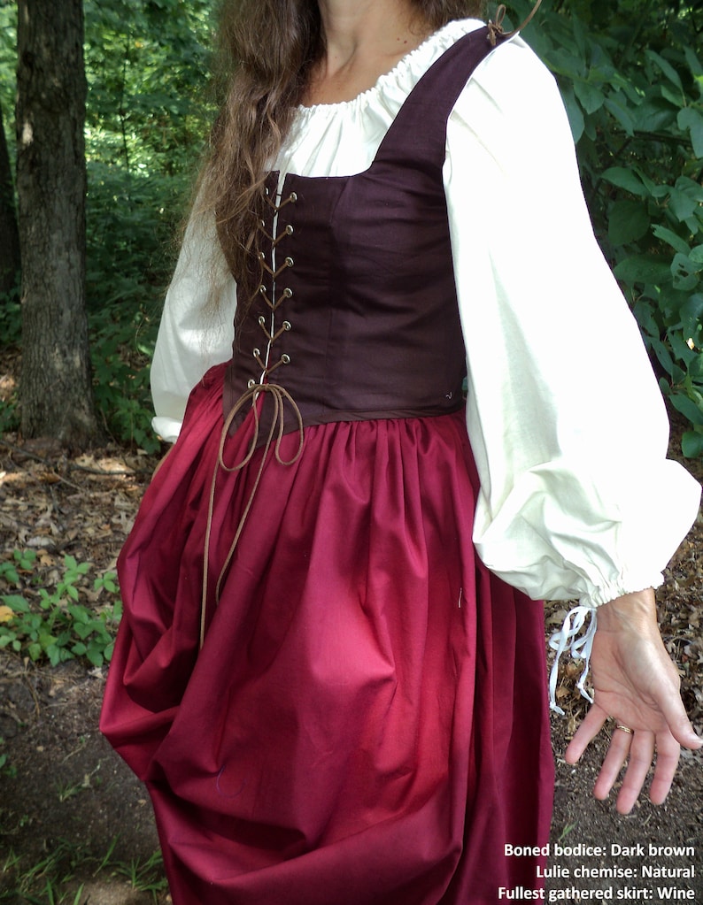 Tudor Chemise Renaissance Blouse Costume Undershirt Custom | Etsy