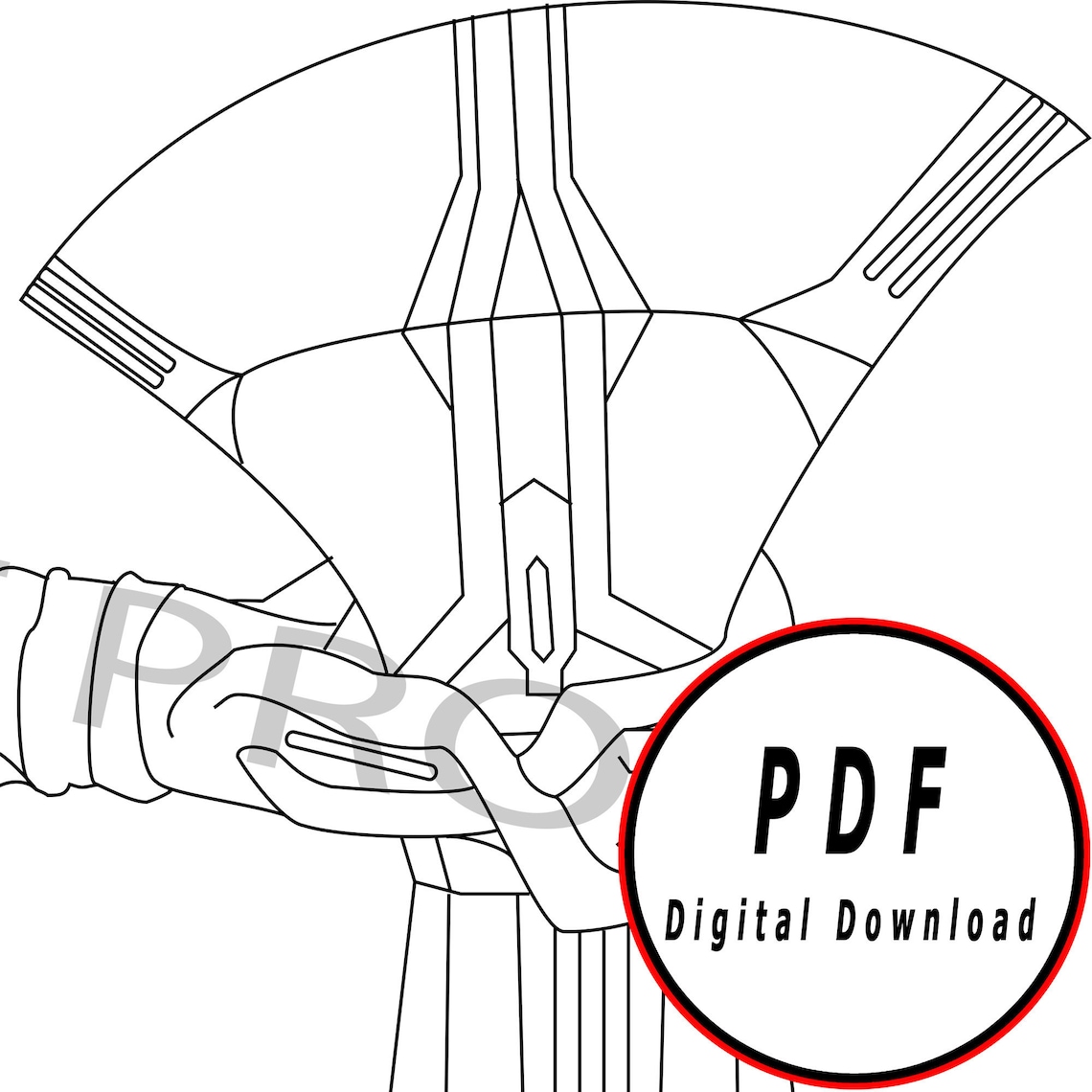 Axe DIY Template pattern blueprint DIY pdf digital donwload Etsy