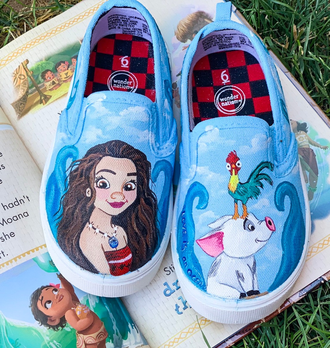 Disney Moana painted shoes | Etsy