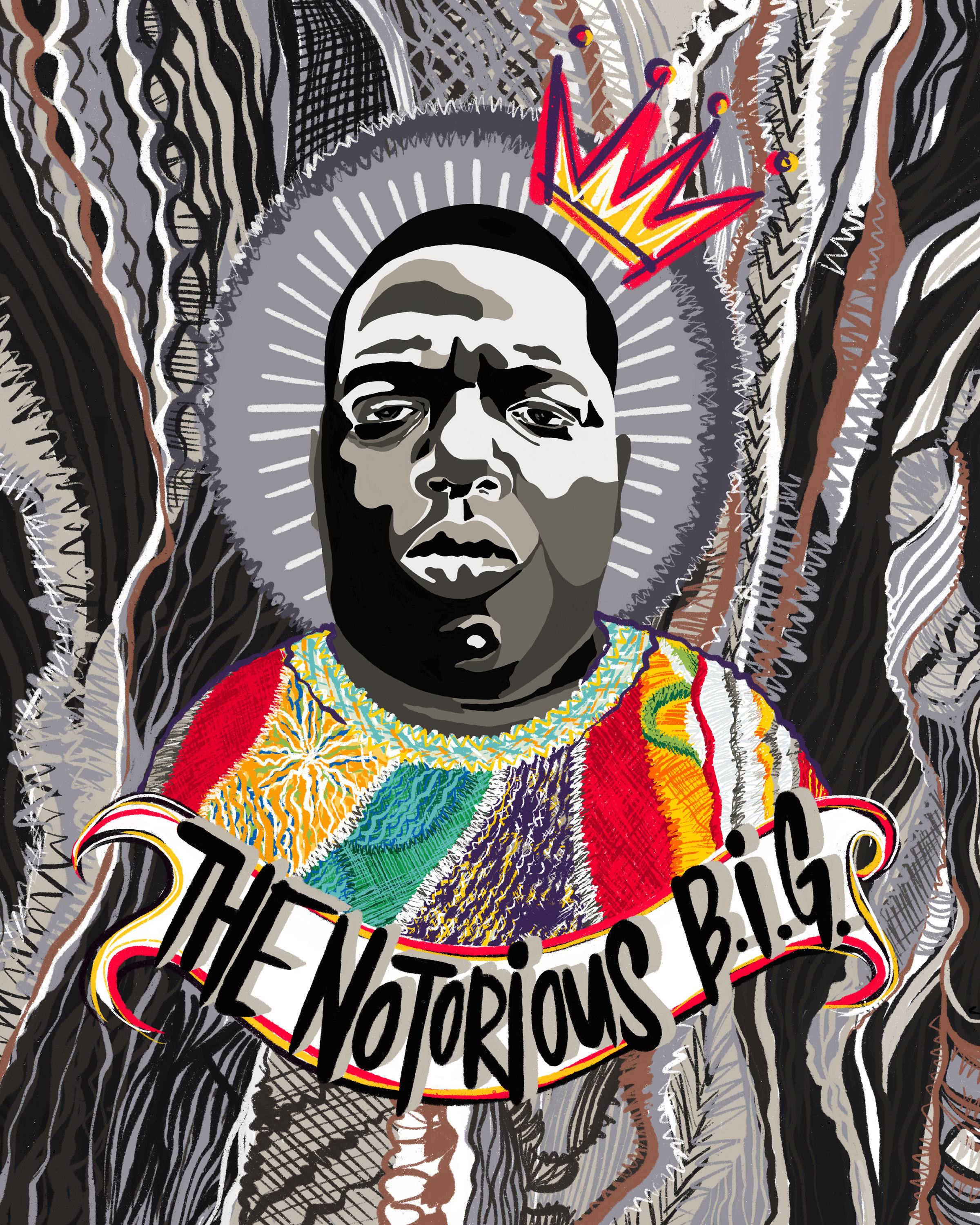 Notorious Big Biggie Smalls Poster Fine Art Original Etsy