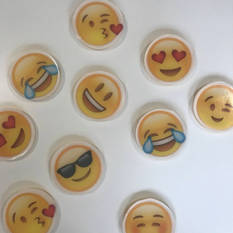 Emoji Soap Bar Large Emojis happy excited smile love kiss face Etsy
