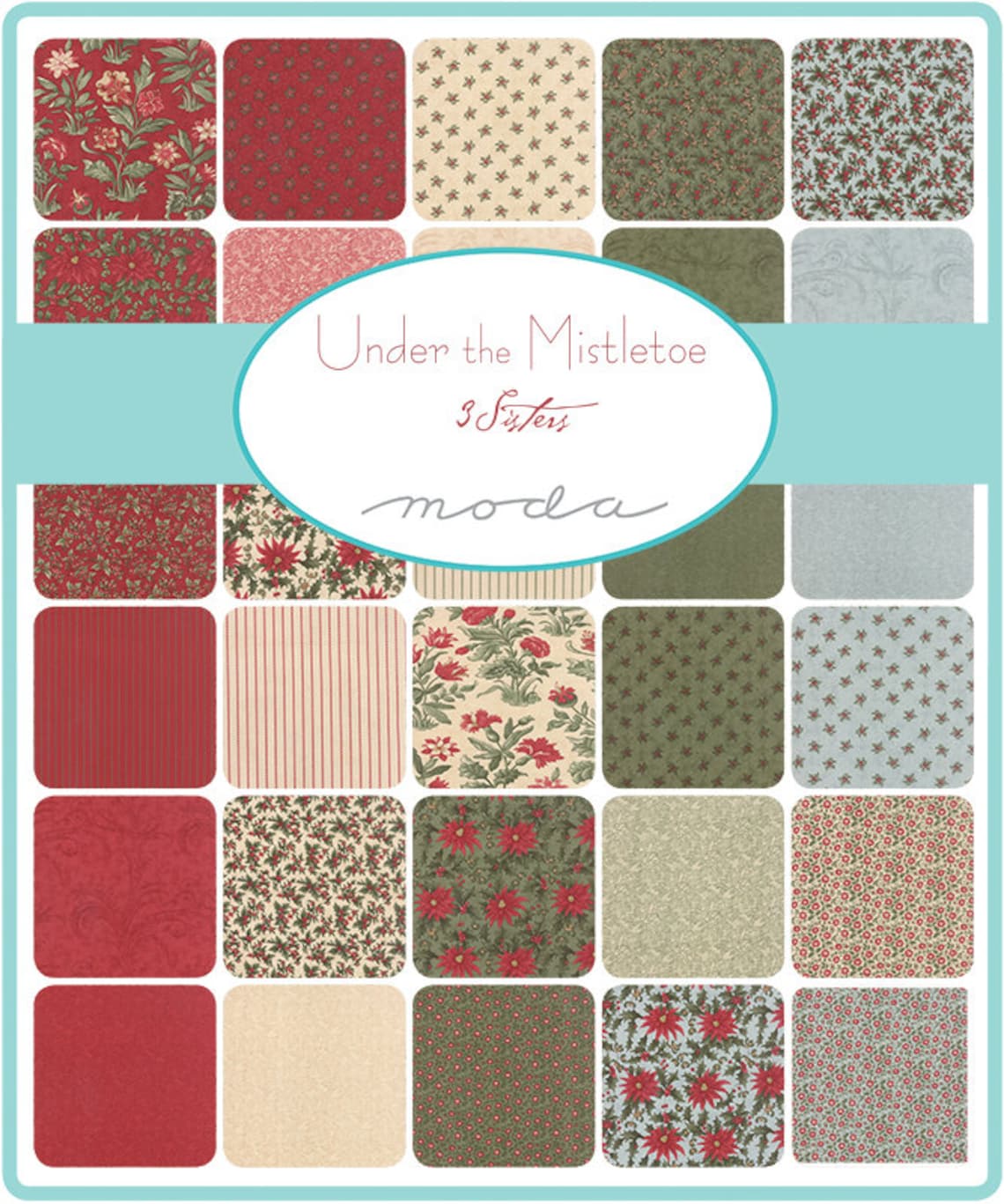 under-the-mistletoe-5-charm-pack-quilt-squares-moda-etsy