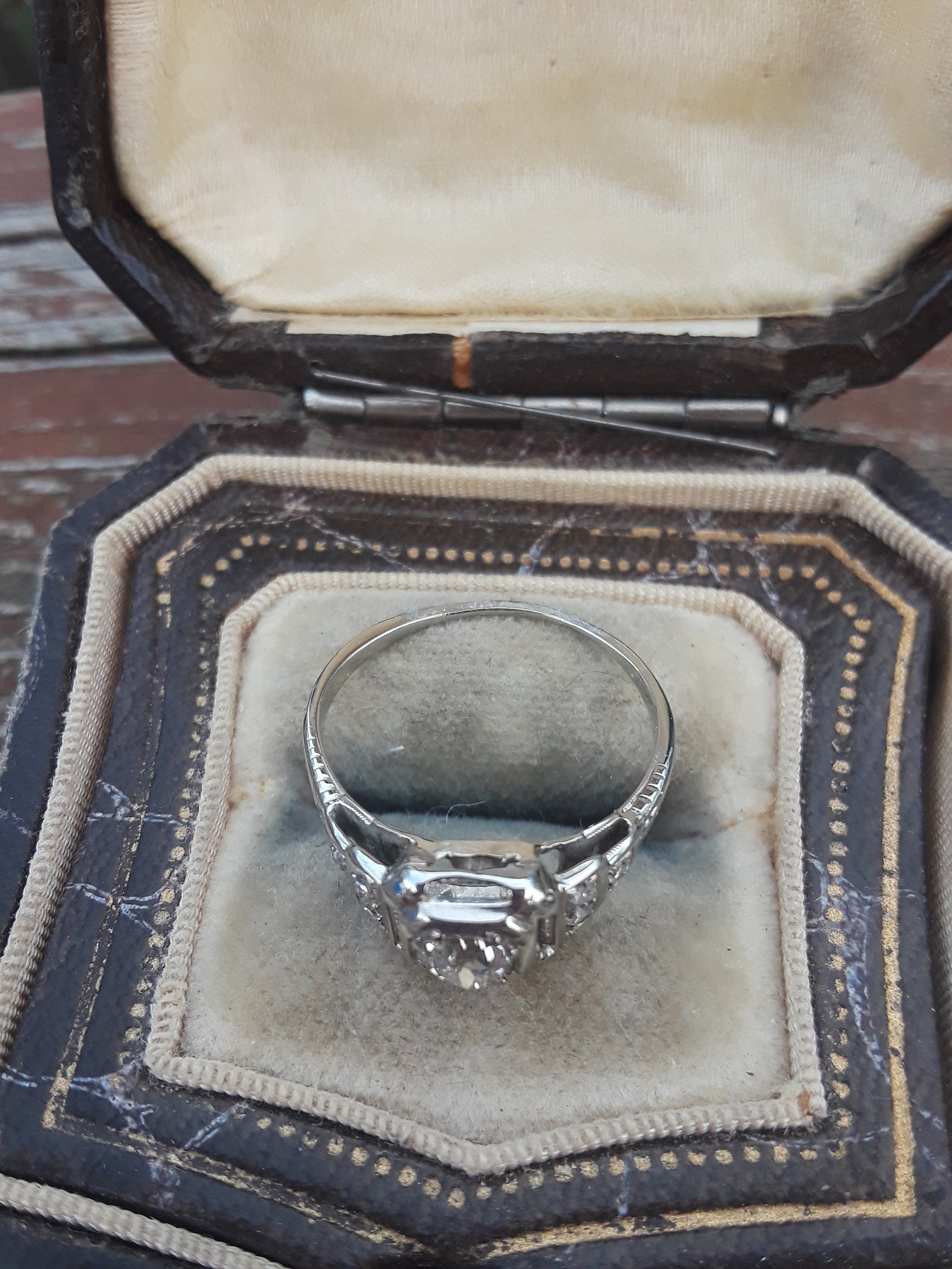 Victorian 14k Gold Old Mine Cut Diamond Wedding Engagement | Etsy