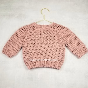 Crochet Pattern Baby Sweater Pullover Unisex Baby Sweater PDF | Etsy