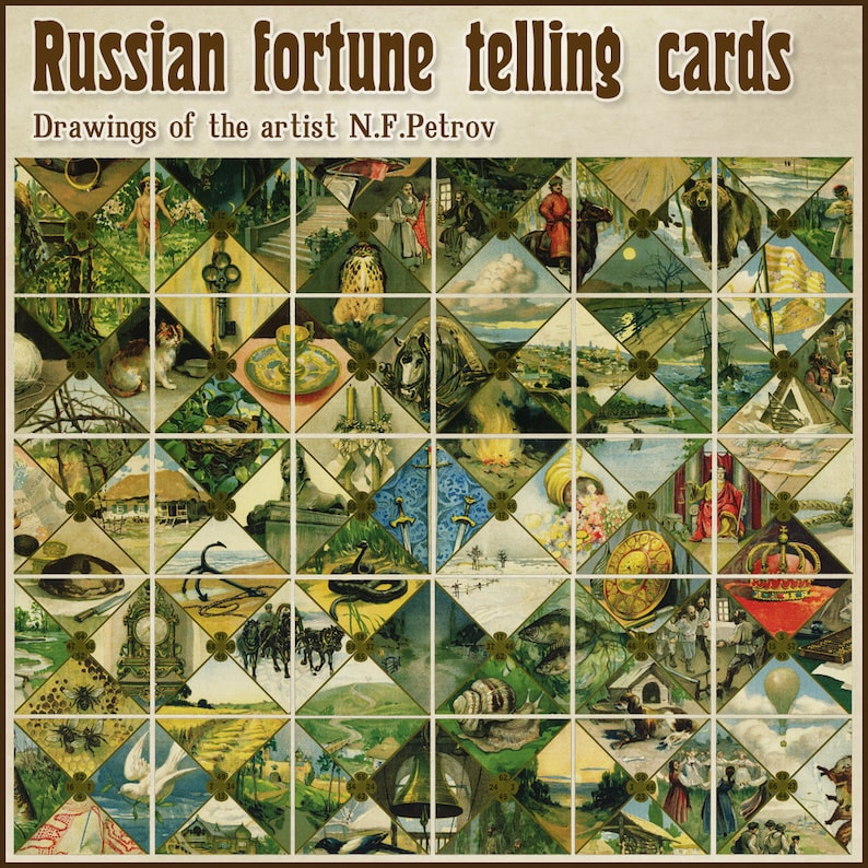 Russian fortune telling cards Oracle Deck Divination Cards ...