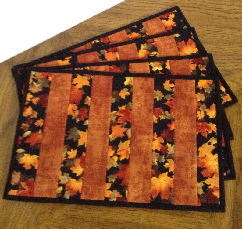 Quilted Placemats set of 4 Etsy