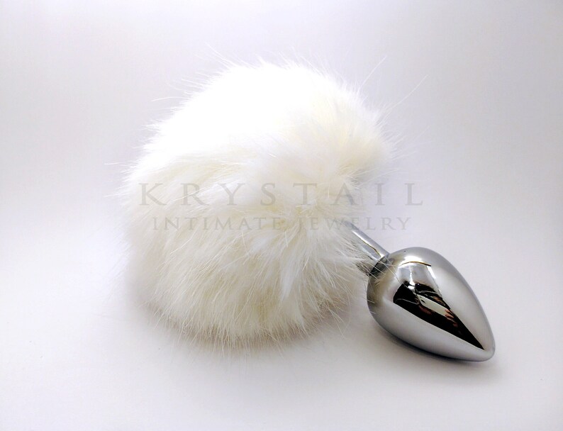 White Bunny Tail Butt Plug Anal Plug Tail Adult Toys Etsy 