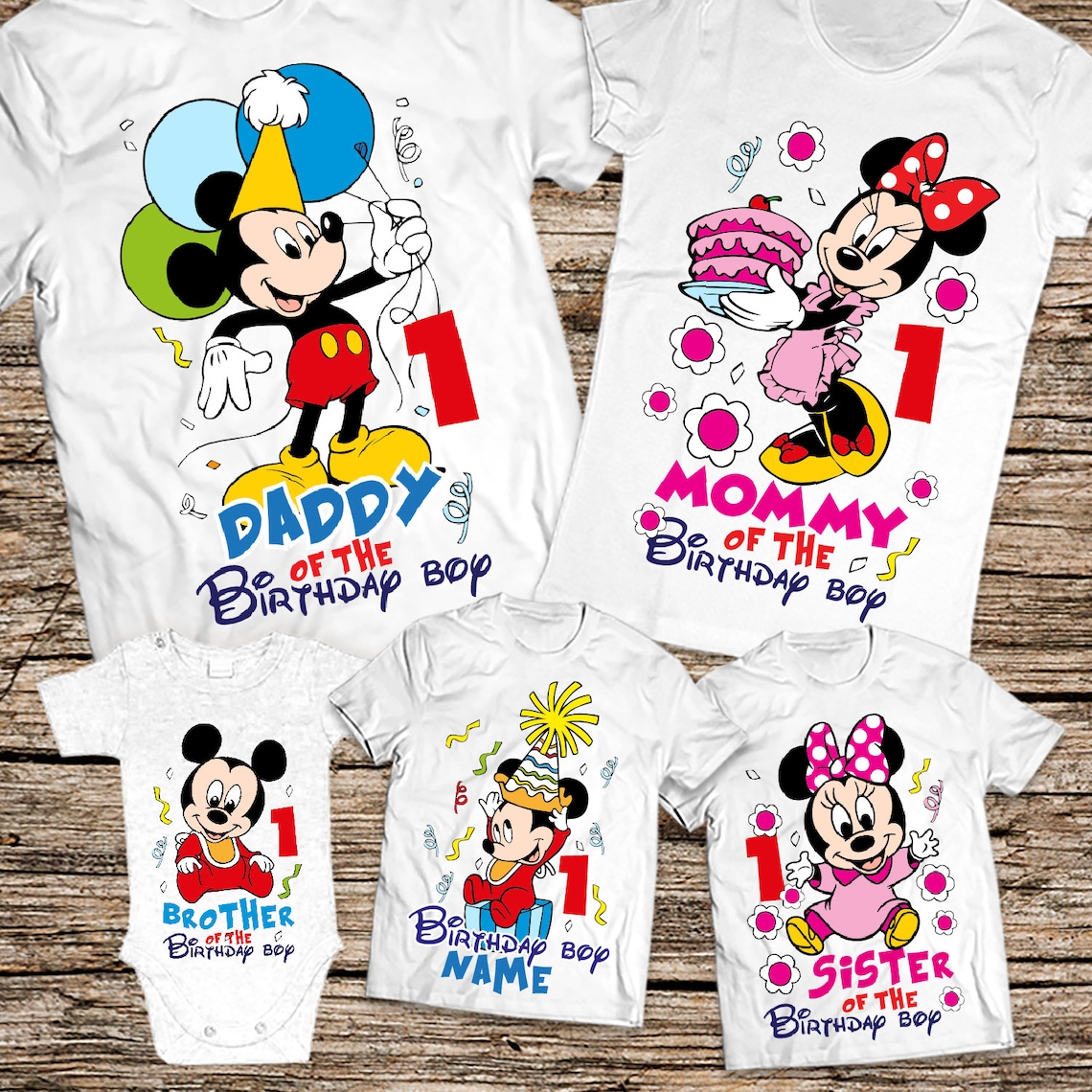 Mickey mouse birthday family shirts Disney birthday boy Etsy
