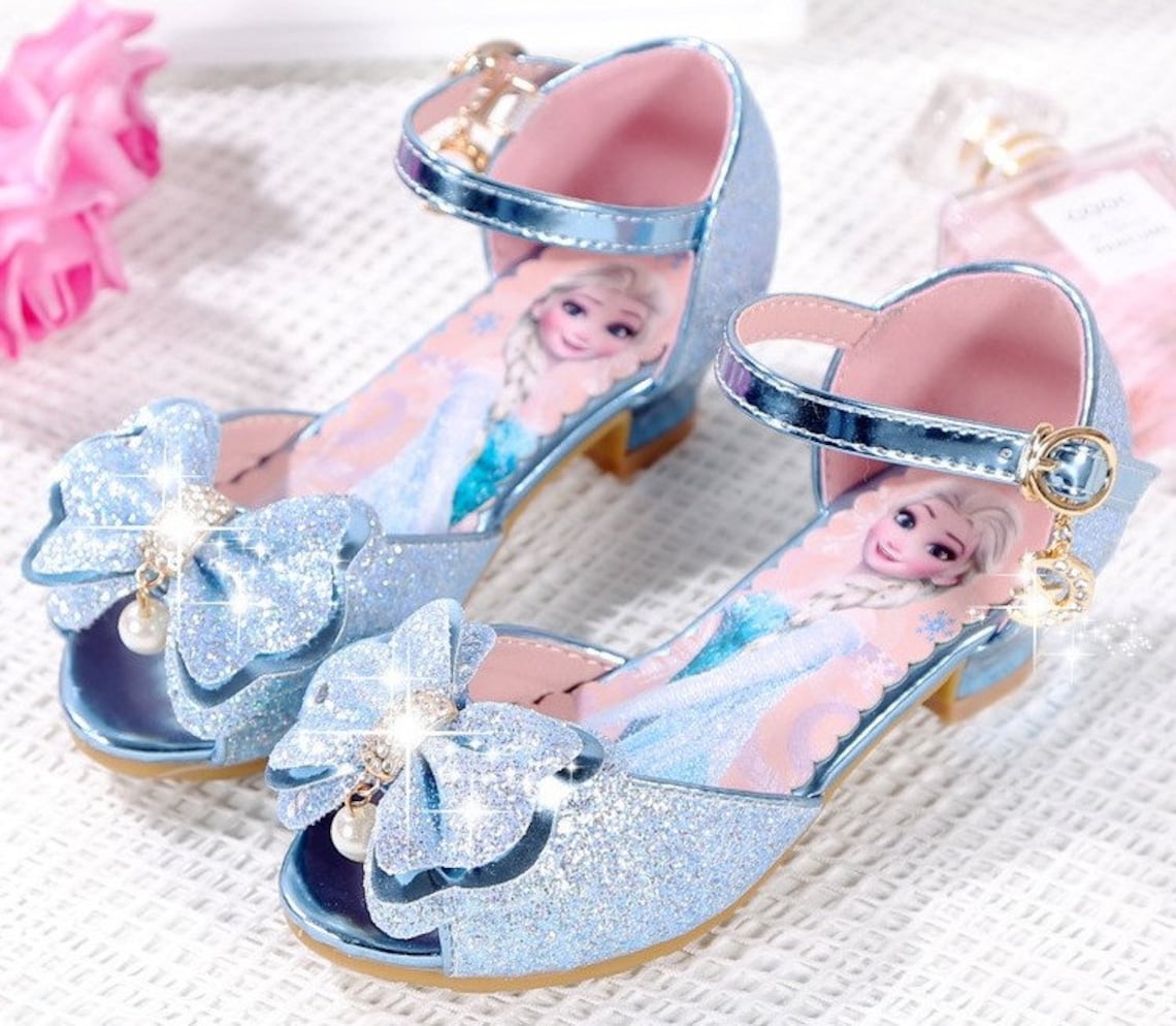 Pink Elsa Frozen Shoes Blue Frozen Shoes Elsa Blue Shoes Etsy