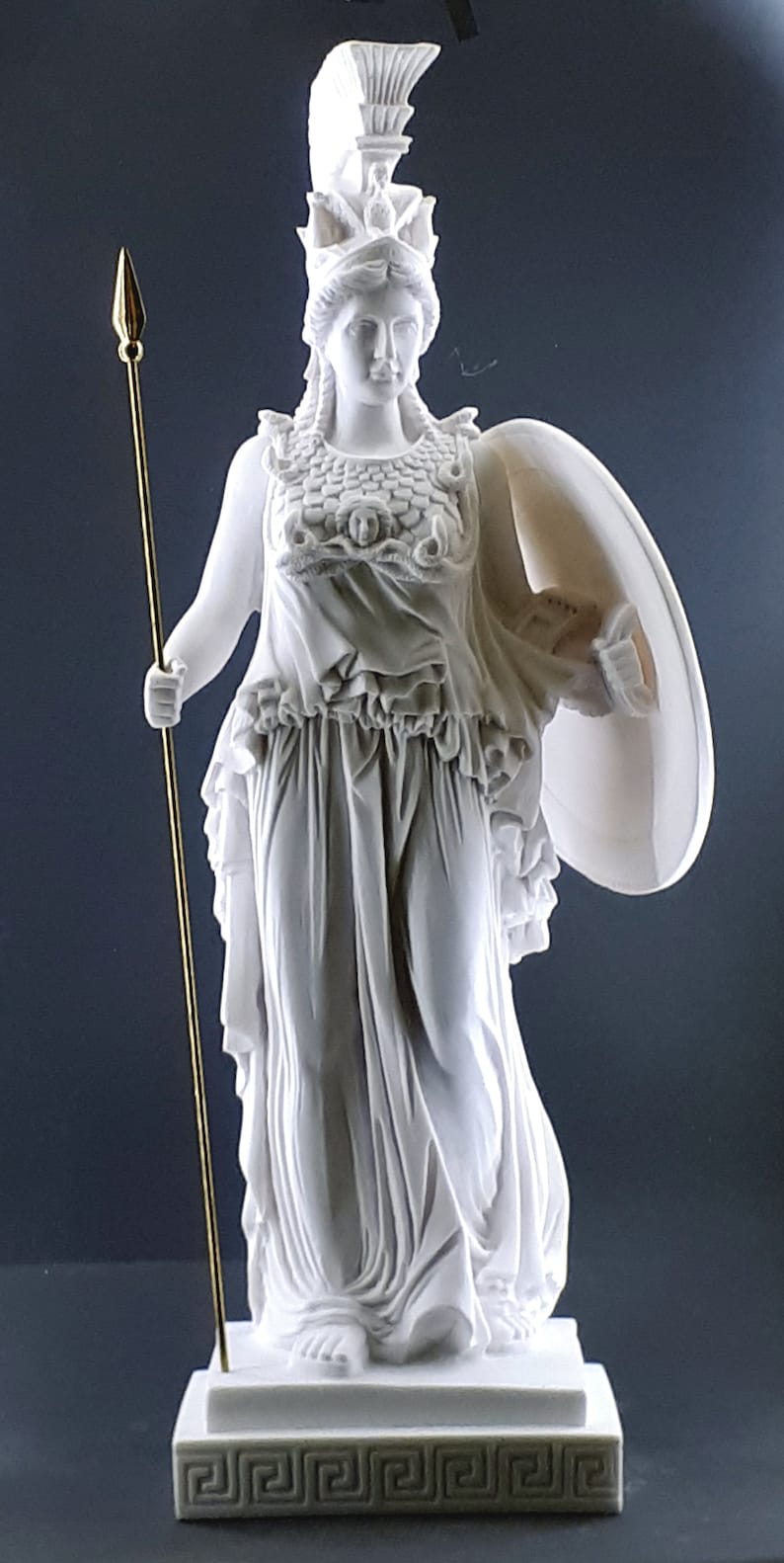 Athena Minerva Greek Roman Goddess Cast Marble Sculpture | Etsy
