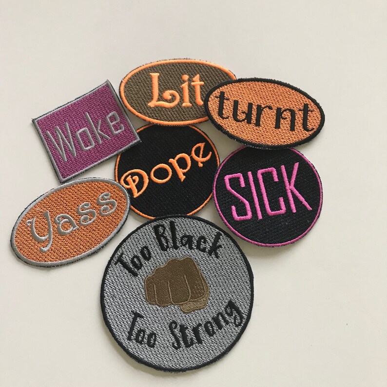 patches-african-american-slang-sick-dope-yass-too-black-etsy