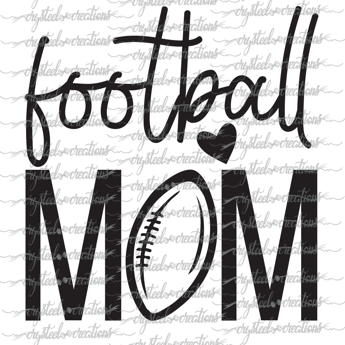 Football Mom SVG PNG DXF Silhouette Football svg Instant | Etsy