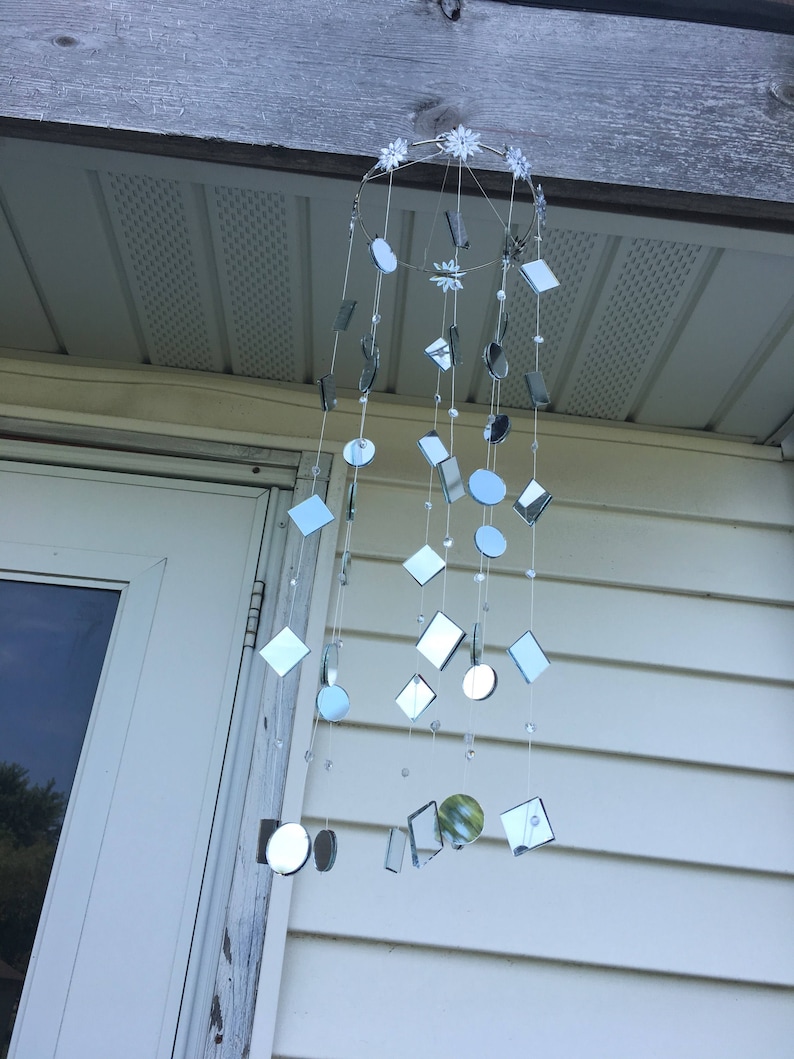 Suncatcher Mobile Mirror glass hanging light catcher Etsy