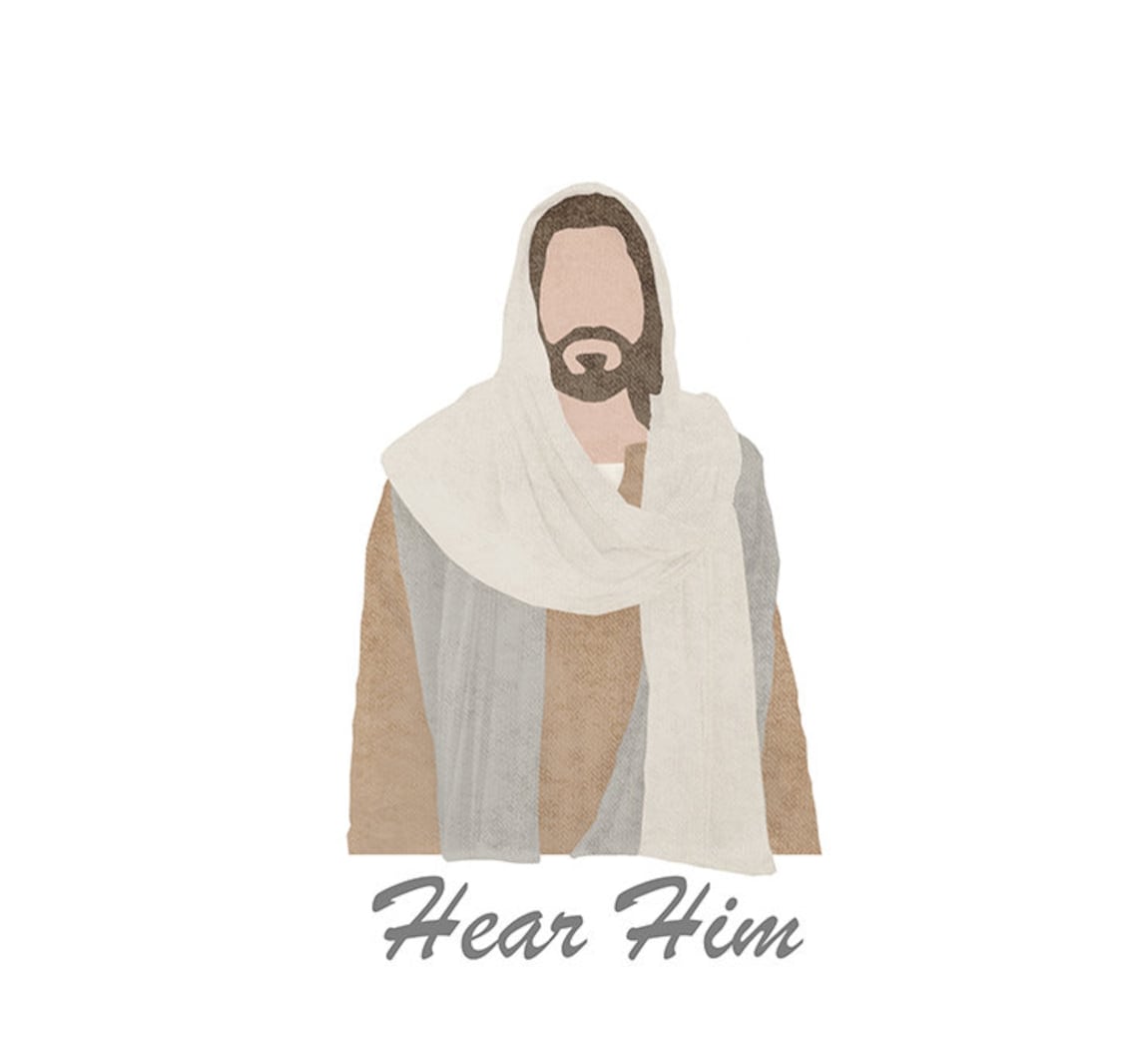 Jesus the Christ Hear Him LDS wall art printable | Etsy