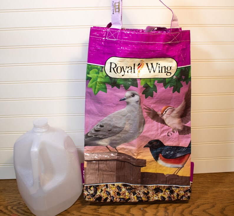 Grocery bag Extremely durable tote Recycled bird food bags Etsy