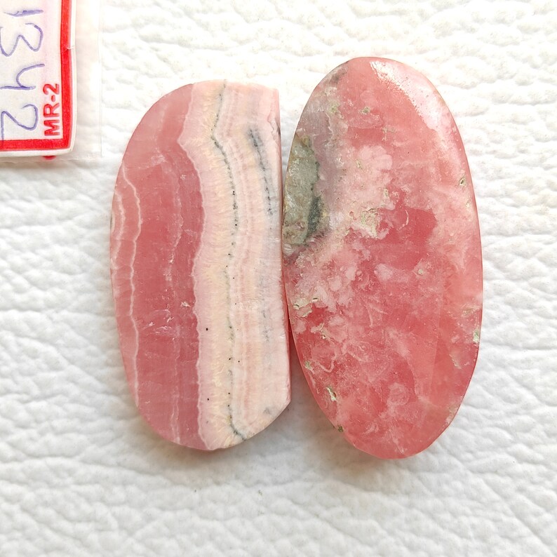 Rare Natural Good Quality Designer Rhodochrosite Cabochon Unique Gemstone for ring and Jewelry 2pcs Pink Rhodochrosite Smooth Polished R1342