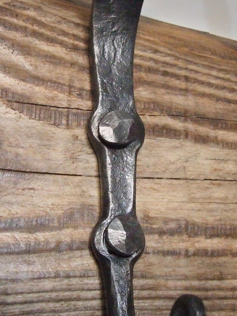 Hand coat rack Rusty wall hooks Iron metal steel Etsy