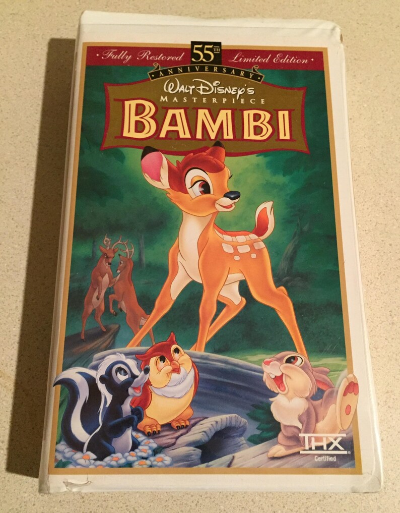 Collectors Item: Bambi 1997 VHS Disney Masterpiece Collection | Etsy