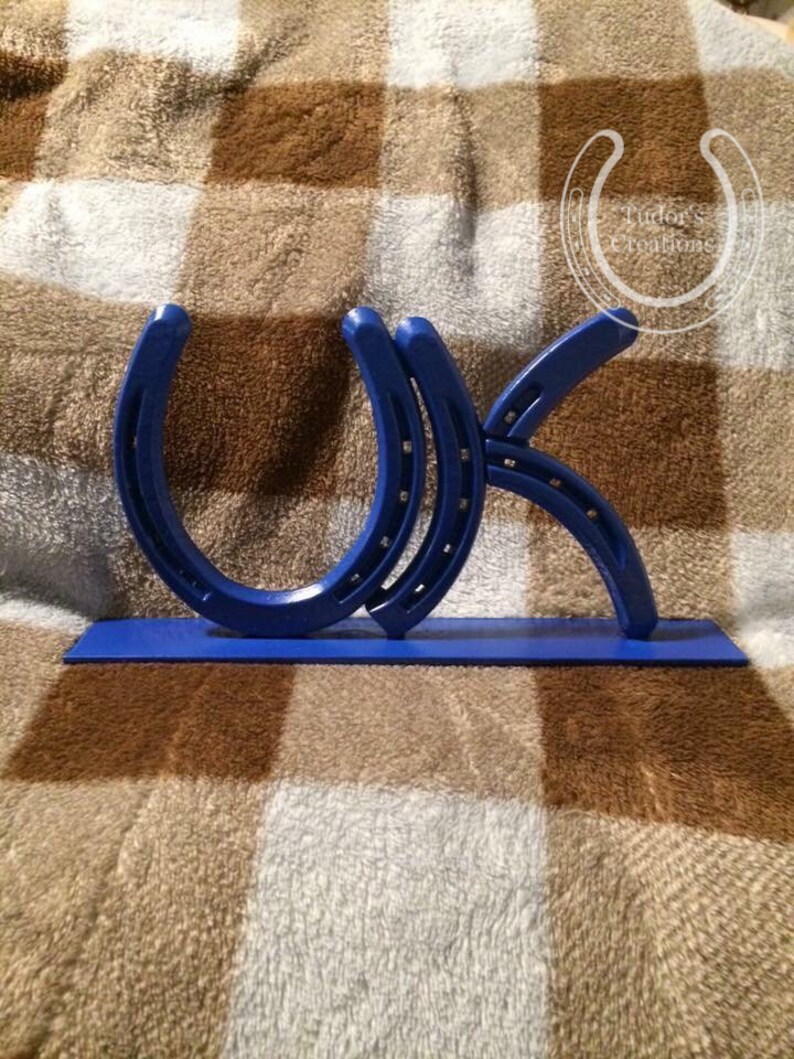 Horseshoe Name Word Initials Letter Horseshoe Decor Horseshoe Etsy