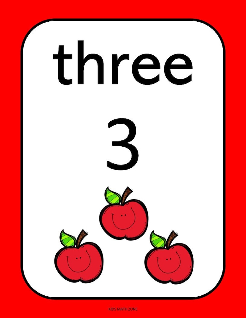 20 printable numbers posters happy apple numbers 1 20