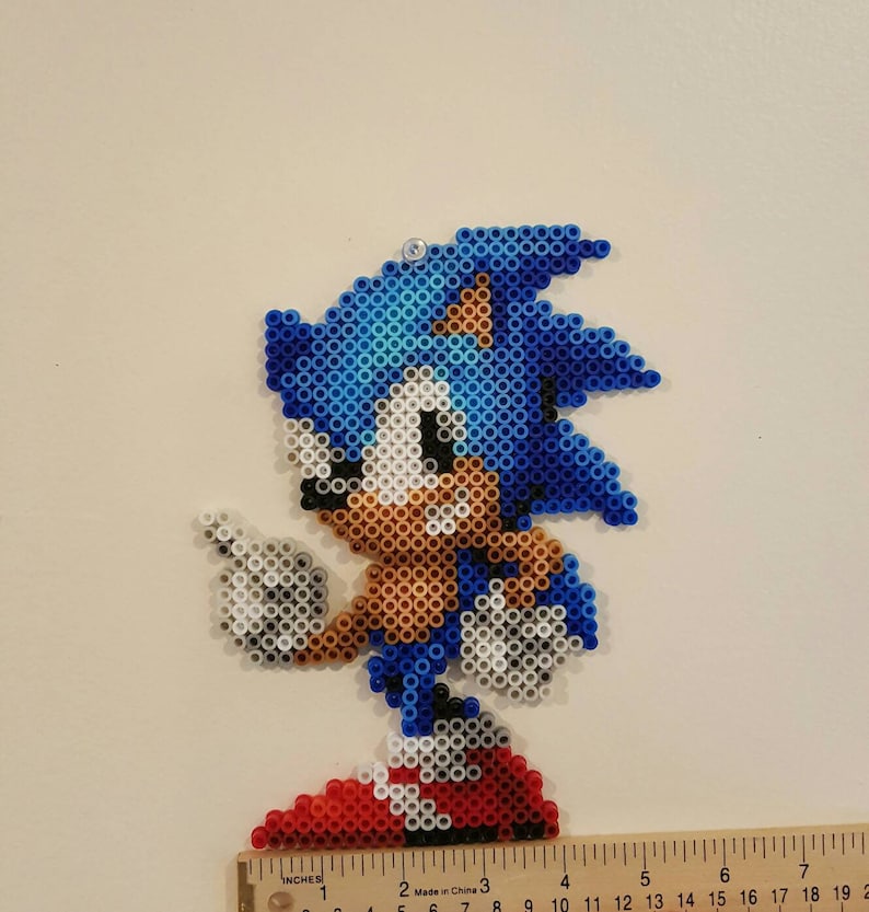 Sonic Mania Sonic Wagging Finger Beadsprite | Etsy