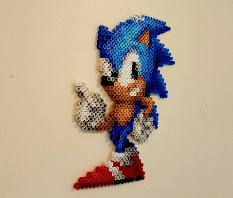 Sonic Mania Sonic Wagging Finger Beadsprite 